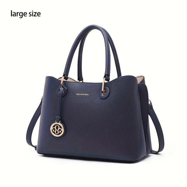 TEMU กระเป๋าถือหนังวัวแท้สำหรับผู้หญิง กระเป๋าช้อปปิ้งลำลองขนาดใหญ่ กระเป๋าสะพายไหล่ กระเป๋าสะพายข้าง กระเป๋าเอกสารสตรีสไตล์วินเทจ กระเป๋าขนาดใหญ่เนื้อนุ่ม กระเป๋าแบรนด์ดีไซน์ใหม่