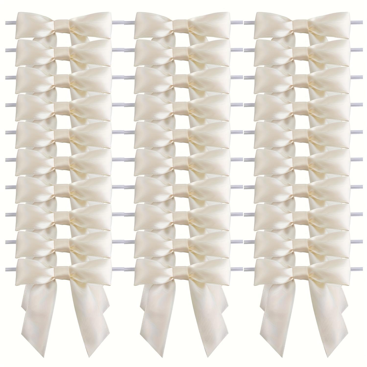 TEMU 50pcs, Optional Ribbon Bows With Twist Decoration, Perfect For Gift Wrapping, Party Favors, Wedding Decorations And Crafts
