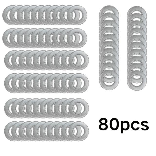 TEMU 80 Plastic O-ring Curtain Eyelets, , , Smooth Operation, Curtain Additions For Home And Kitchen Decor, , For Replacing Sheer Curtain Rings, Noise-reducing Curtain Rings