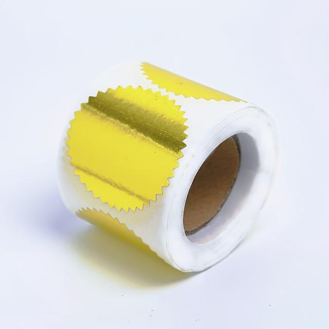 TEMU 300 Seal Stickers | 2-inch Serrated Edge Circular Labels For Wedding Invitations, Certificates | Self-adhesive, Single Use