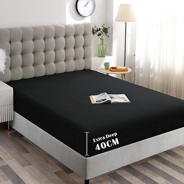 TEMU Hotel 2200tc Soft Fitted Sheet | Breathable Fitted Sheet, Deep Pocket 40cm, , Fits Au Sizes, Polyester, Microfiber, Machine Washable