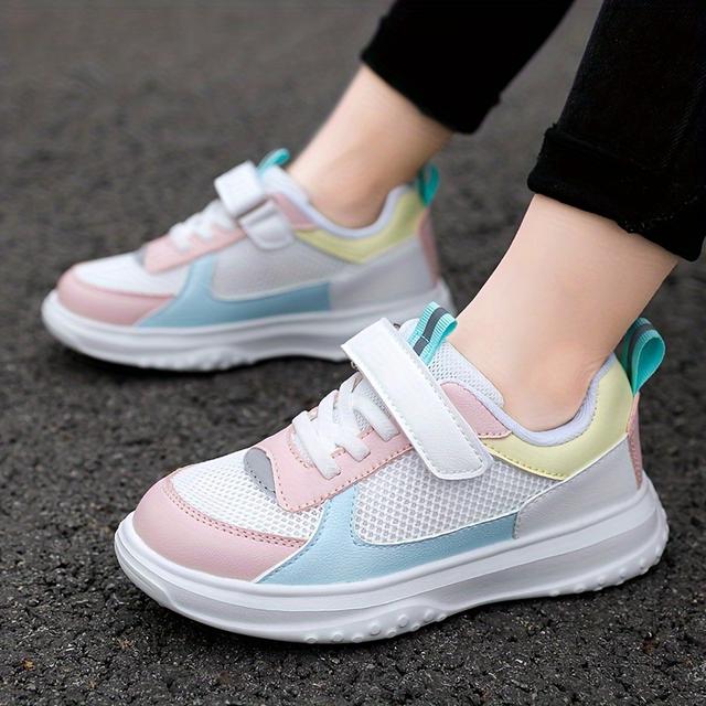 TEMU Vielseitige Weiße Sneaker für Mädchen im Frühling und Herbst 2024, Atmungsaktive Freizeitschuhe aus Mesh für Männer