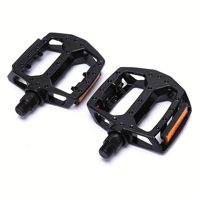 TEMU 1 pár alumíniumötvözet kerékpárpedál visszaverő csíkokkal, hegyikerékpár csapágyas pedál, kerékpáralkatrészek, könnyű, csúszásgátló