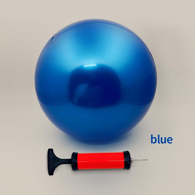TEMU كرة لياقة بدنية متعددة الاستخدامات للبيلاتس، اليوغا والرقص - PVC متين، بألوان متعددة