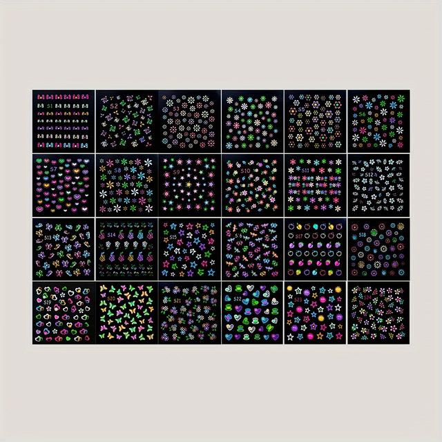 TEMU 24 Sheets 3d Stickers - Art Stickers Art Decoration For Girl Diy Art