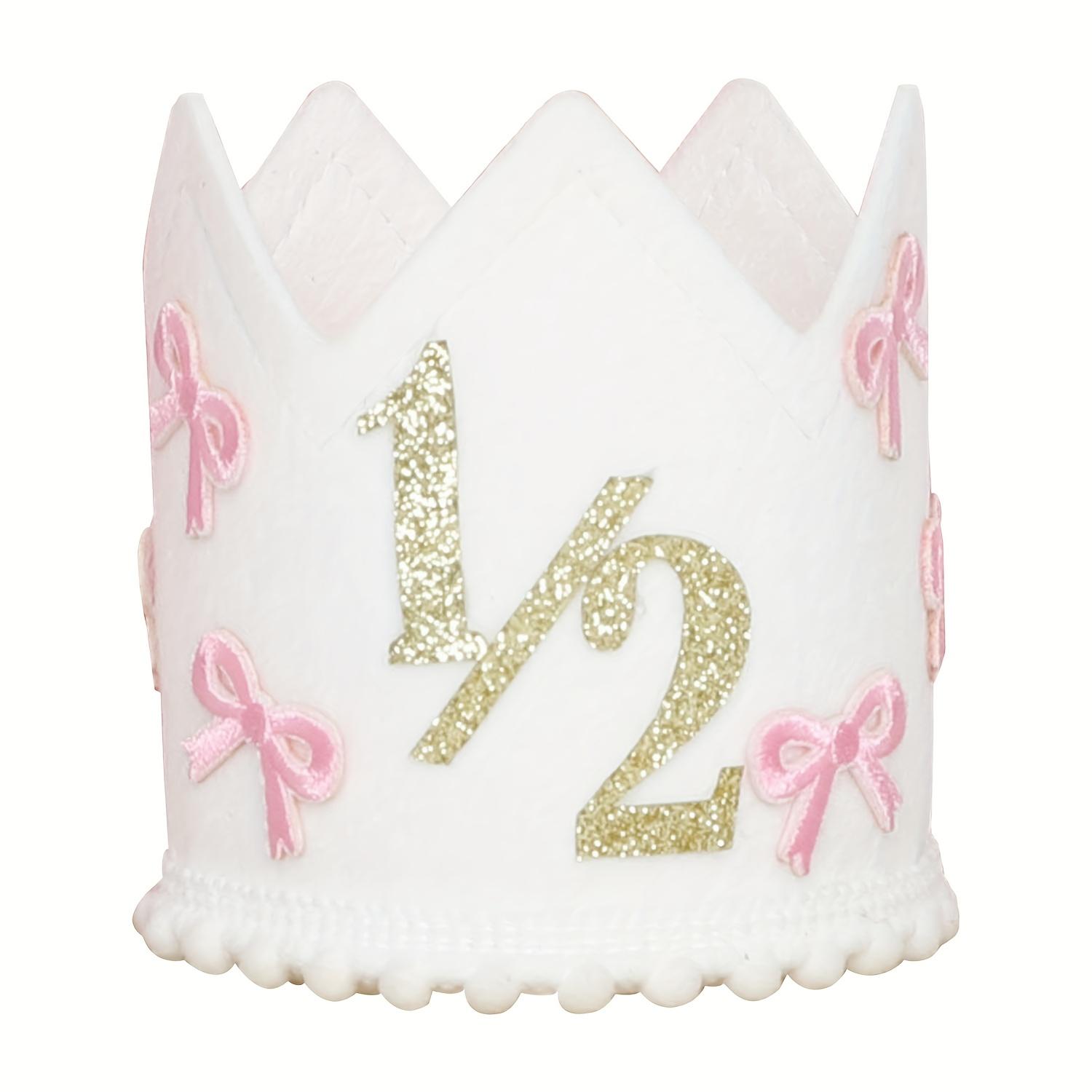 TEMU 1/ Bow Theme Birthday Hat Protagonist Headwear Party Photo Background Props Birthday Scene Decoration