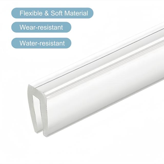 TEMU Sealing Strips For Glass Doors To Prevent Wind From Entering Through , Suitable For Frameless Balcony Doors, Windows, And Waterproofing In Bathroom Shower Areas