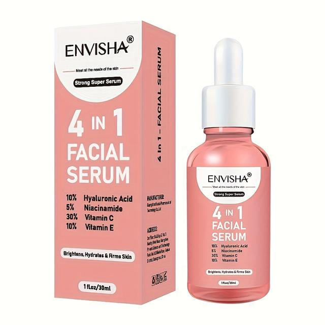 TEMU 4-in-1 Facial With Acetyl , Hyaluronic Acid, Vitamin C, And Vitamin E For , Firming, And Hydrating To Restore Light Beige, Correct Dark Spots, And Moisture And Smoothness