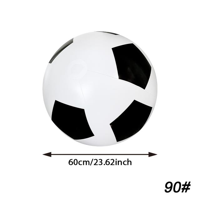 TEMU 1pc Of Inflatable Giant-sized Soccer Ball, Made Of Thickened And Durable Pvc Material, A Portable Large Balloon, Suitable For Water Parties, Pool Parties, And Beach Party Entertainment Supplies