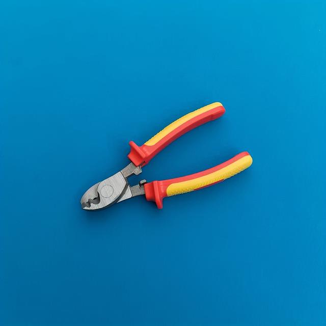 TEMU 6"/8" Hochleistungs-Draht- Abisolierzange - Kompatibel mit (Solar-)Kabeln zum Schneiden, Abisolieren Crimpen - Elektriker, Heimwerker, Drahtabisolierung mit zangenähnlicher Bedienung