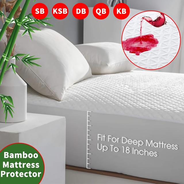 TEMU Waterproof Fitted Cover For Cooling In Various Sizes: Sb, Ksb, Db, Qb, Kb