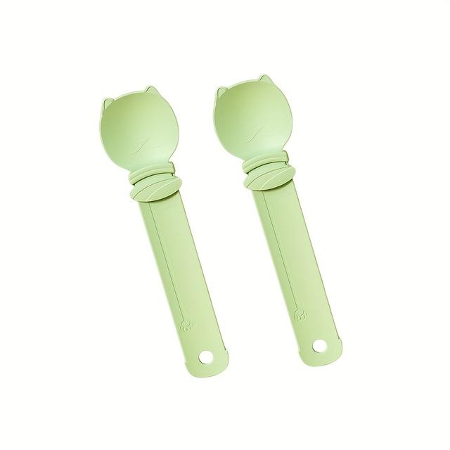 TEMU 2pcs Of Cat Treat Dispensers, Squeeze Cat Treat Feeding Spoons, Cat Feeding Supplies