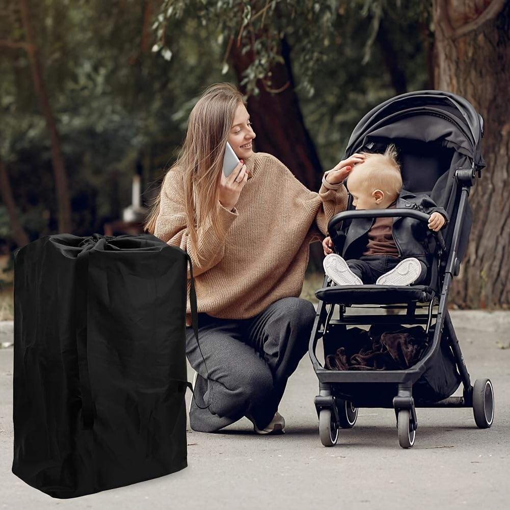 TEMU Stor vagnväska - Flygplatsbagage för barnvagnar - Resemusthave för unga familjer - Enkel och dubbel vagnöverdrag till flygresan - Passar de flesta barnvagnar - Hållbar