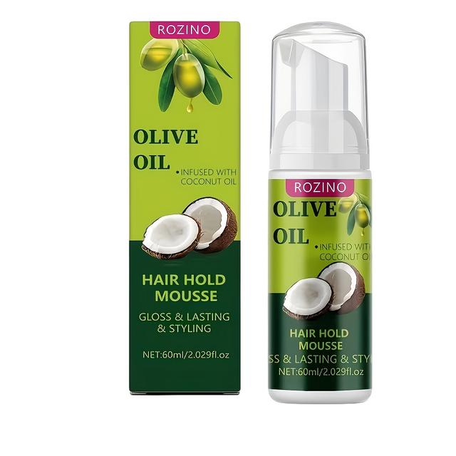 TEMU 60ml Mousse For Styling And Moisturizing, Shaping, And Elastic Protection For Curls, Providing Shine And Essential For Long-lasting Styling