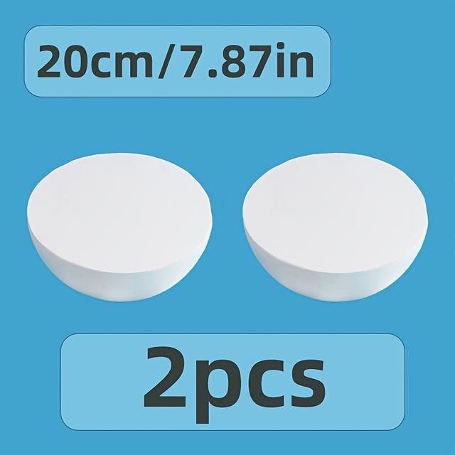 TEMU 20cm 2pcs Craft Foam Solid Hemispheres Suitable For School Art Projects, Handicrafts, Home Decor, Party Decoration - Durable Polystyrene Balls