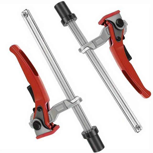 TEMU 20MM Stångklämma Sågskena Guideklämma med Snabbkoppling och Spärrfäste för Träbearbetning och Metallbearbetning, Designad för att Stödja en Lastgräns