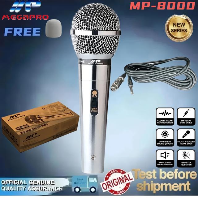 TEMU Mp-8000 Professional Dynamic Uni-directional Microphone Free Mic Foam