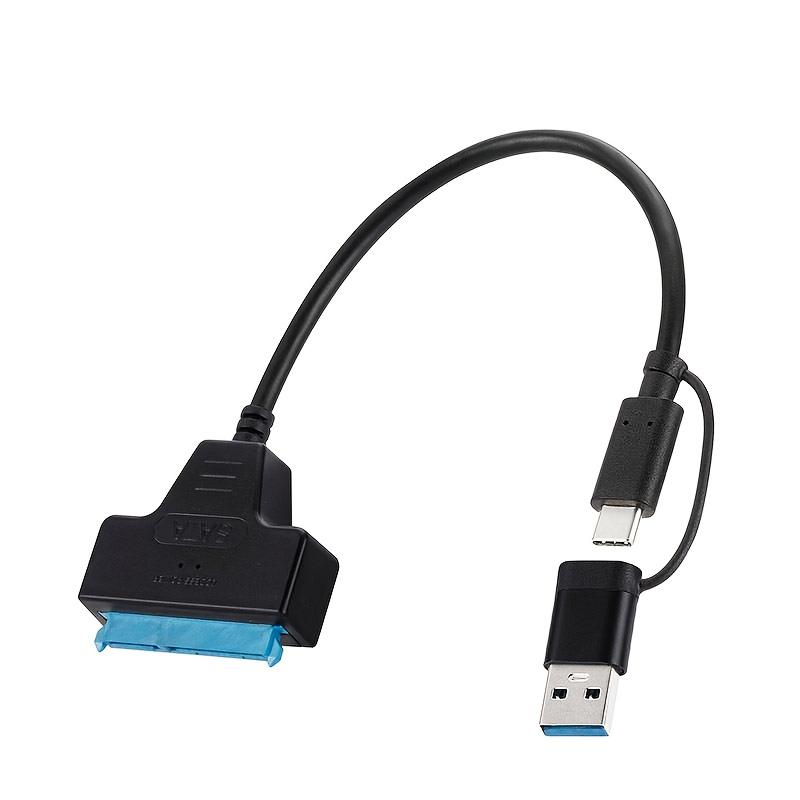 TEMU 2-in-1 Usb C Type 3.0 To Sata 2.5 Inch Ssd/hdd Drives External Converter Cable (don't Support 3.5'')