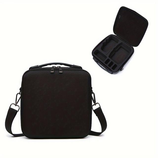 TEMU Compact , Nylon Carrying Case For 4k & - Black Portable Storage Bag With Adjustable Strap, Multiple Compartments For Accessories