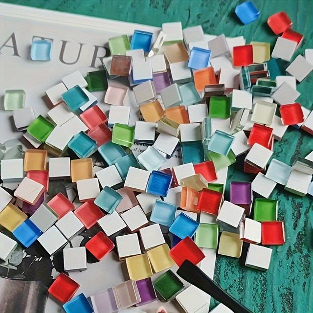 TEMU 420-piece Tiles For Crafts - 0.39" Square Multicolor Sheets For Diy Projects, Decorations, And Gifts