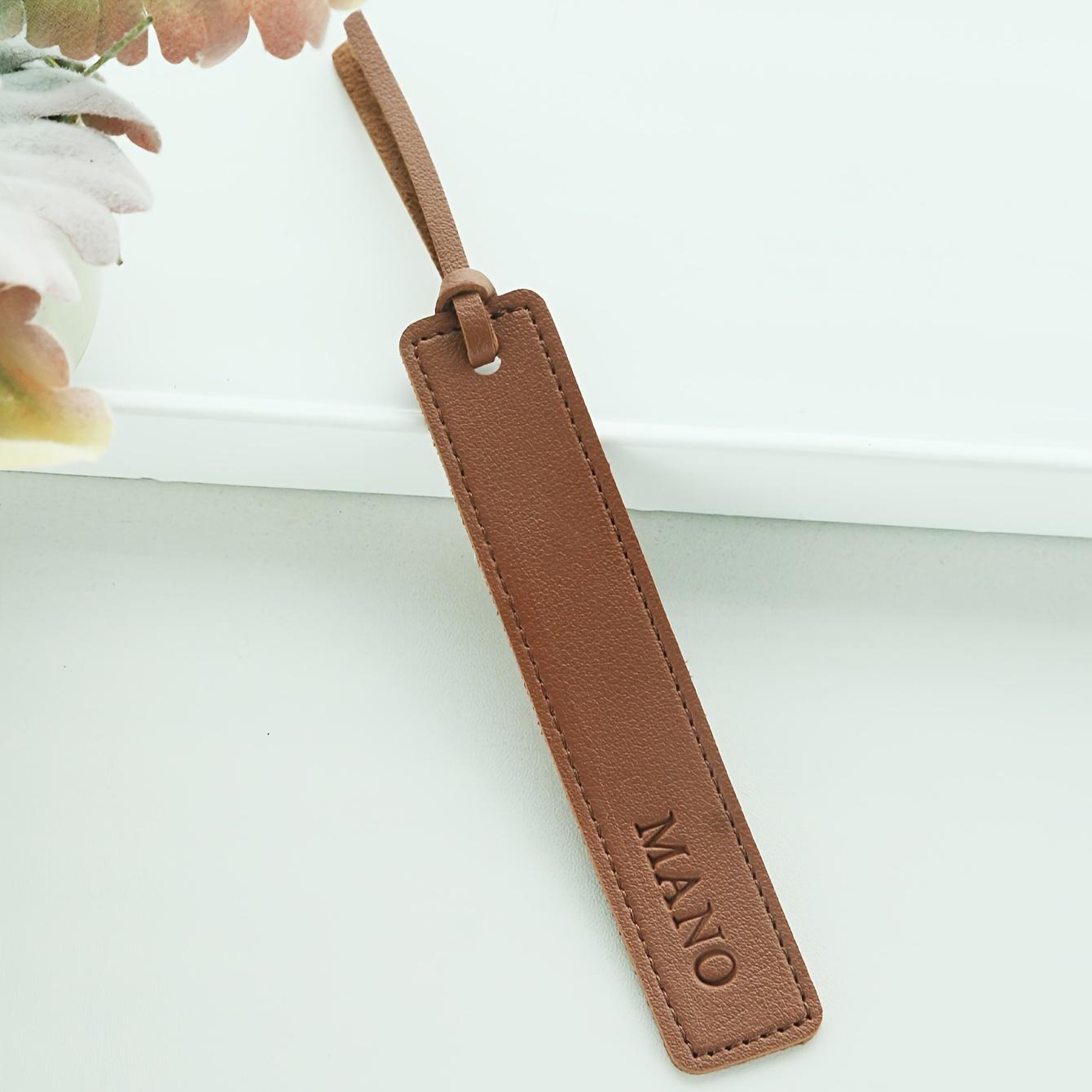 TEMU Custom Name Bookmark Classic Stitched Bookmark Personalized Bookmarks With Pu Leather Rope Page Markers Reading Gifts For Book Readers Book Marks For Men Women