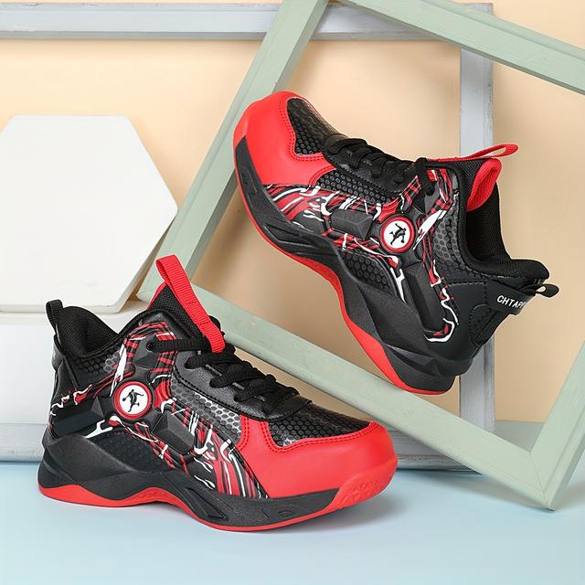 TEMU CHTAPPILIAR ' & ' أحذية كرة السلة عالية الرقبة مع تقنية امتصاص الهواء و Q-Rebound - نعل TPR متعدد الاستخدامات، أحذية رياضية قابلة للتنفس مناسبة للتدريب واللعب - أحذية