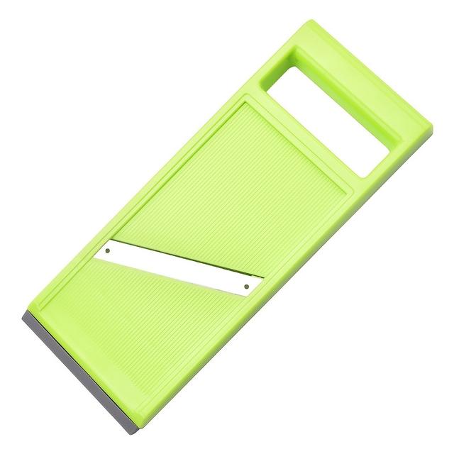 TEMU Stainless Blade Manual Vegetable Slicer - Portable Abs Kitchen Cutter For Potato, Carrot, Cucumber - Rectangle Shape, No Power Needed, Waffle Fry Cutter, Hot Swap, Hanging Vegetable Chopper