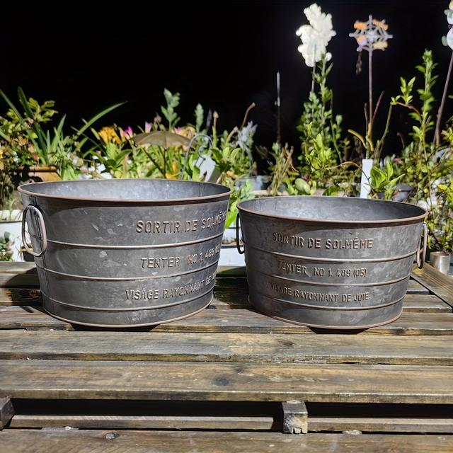 TEMU Gartenbar Niedriges Topfset 2