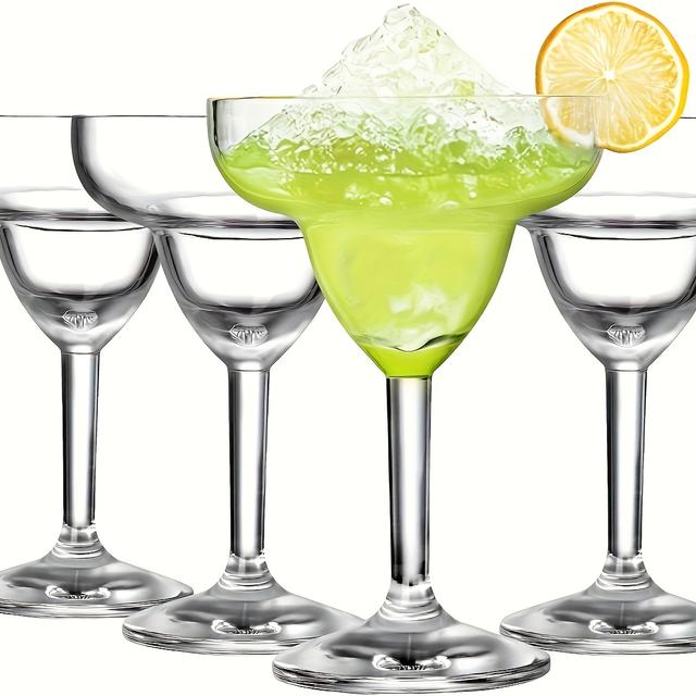 TEMU Crystal Glass Margarita & Glasses With Non-slip Base & Handle - Cocktail Shakers Suitable For Drinks, Daiquiris, - Hand Wash Only (glass)