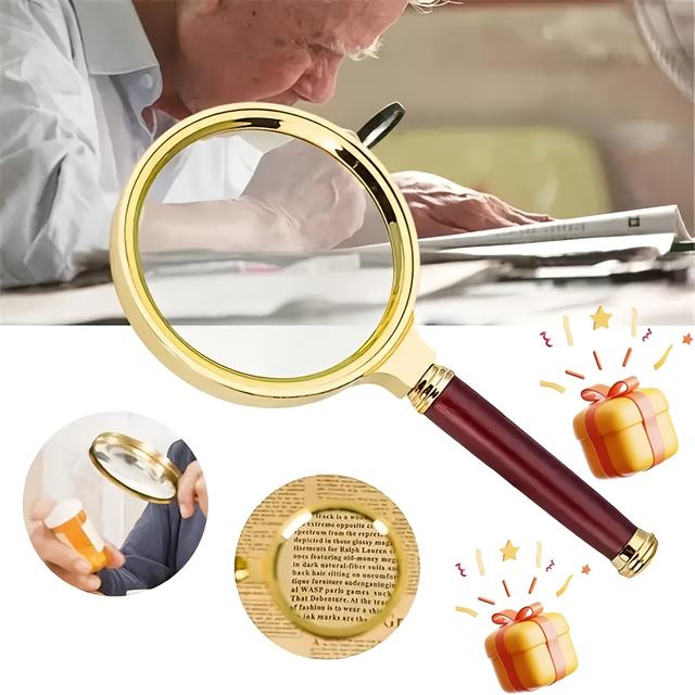 TEMU For Seniors/elderly: Exquisite 60mm Mobile Phone Magnifying Glass, Handheld Magnifying Glass With Non-slip Holder. Perfect For Reading Maps, Hobbies, Arts And Crafts.