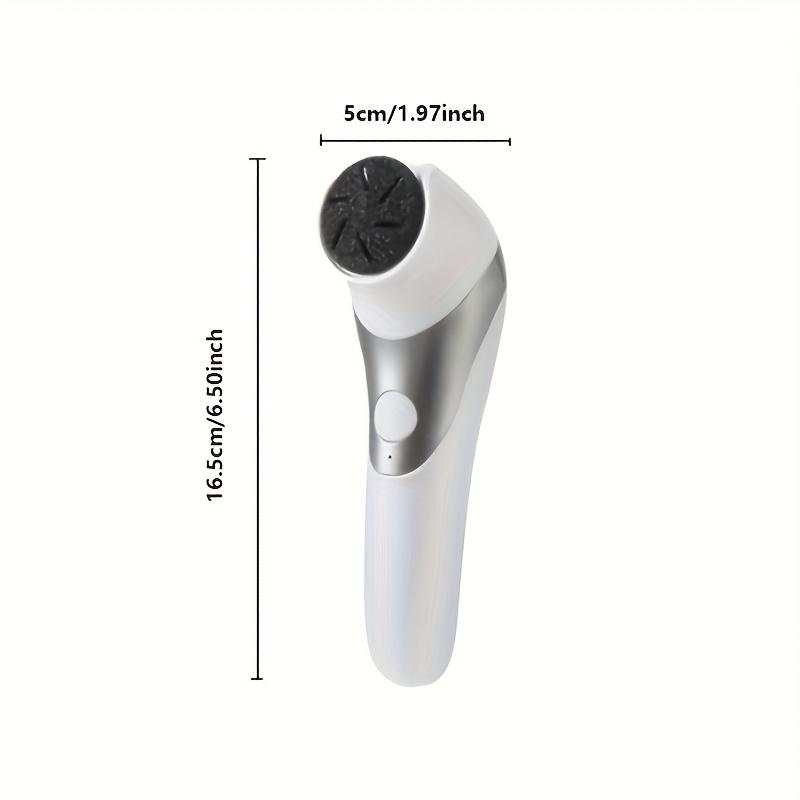 TEMU Portable Usb Rechargeable Dual Head Electric Foot Scrubber - For Thick Polishing And Dry Skin Care, And Interchangeable Heads, Perfect Gift For Holidays!