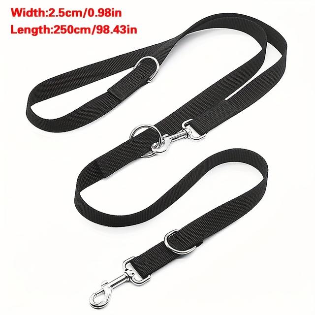 TEMU Adjustable Lead Leash Strong Lead Collars Double Ended Rope Outdoor, Without Battery