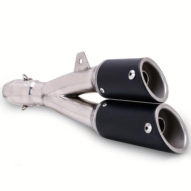 TEMU Motorcycle Slip On Exhaust, 1.5-2" Inlet With Moveable Db Killer For Dirt Bike Street Bike Scooter Atv