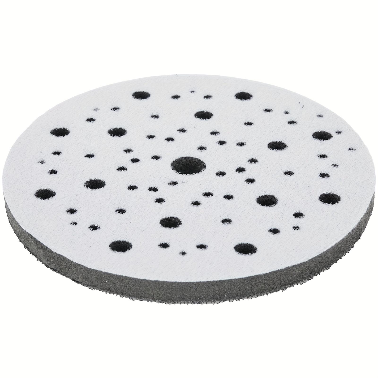 TEMU 150mm Interface Pads Soft Sponge Pad Polishing Sanding Disc Hook And Loop Cushion Buffer Backing Foam Pad For Random Orbital Sander