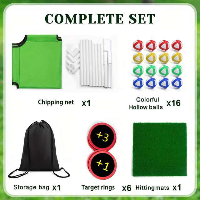 TEMU Neues Golf-Stick-Schneide-Übungsnetz, Golf-Stick-Schneidespielmatte – Spaßiges Übungsnetz für Familienübungen und interaktive Familienspiele