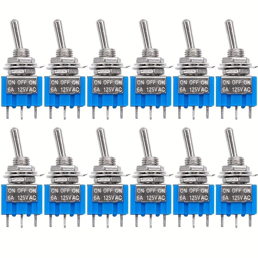 TEMU 12 db Mini Kapcsoló | 2 Tűs 2 Pozíciós BE/KI | 3 Tűs 2 Pozíciós BE/BE | 3 Tűs 3 Pozíciós BE/KI/BE | 6A 125V 3A 250V