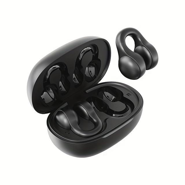 TEMU New Senyang Wireless Clip- Headset Music Earbuds Video Comfortable Tws Hifi Stereo Hd Calling Earphones For For Iphone Cellphone Business Earpieces Smart Headphones For Valentine's Day Gift