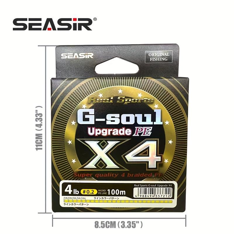 TEMU Seasir X4 Upgrade Micro 4 Braided 100m Multifilament Pe Line High Strength Super Strong Lure Fishing Line