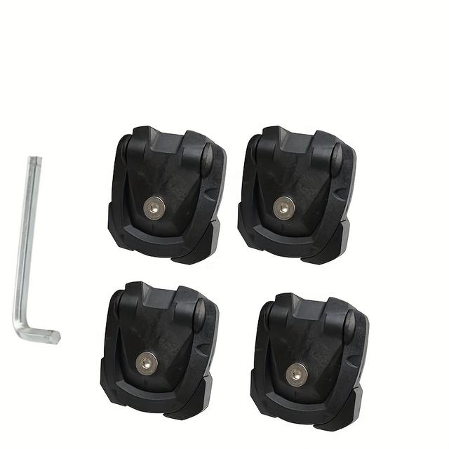 TEMU 4pcs Truck Trunk Hook Set Including Installation Wrench, Suitable For Navara Frontier Ford Ranger /t7 Hilux Car 4x4 Bed Set Cabin Hook Hanger Cangkuk Strap Bed Set Hook Rlb