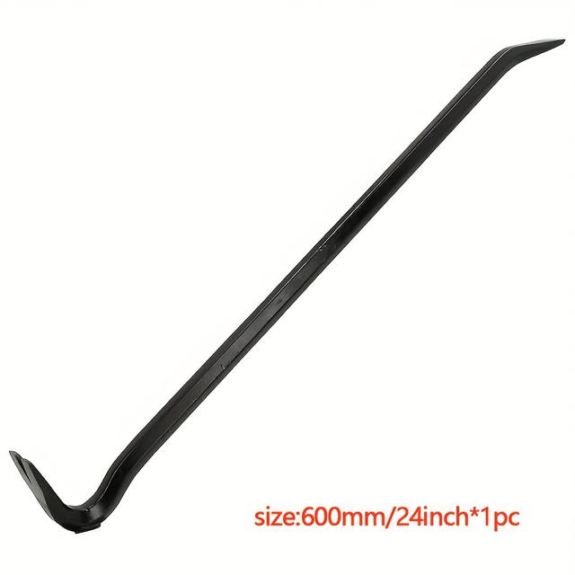 TEMU 24-inch Heavy-duty Steel Staple Remover Pry Bar With Claws & Wide Blade, Effort-saving Lever For Removing From Wooden Boxes, Opening Covers, And More - No Battery Required, Staple Removal Too