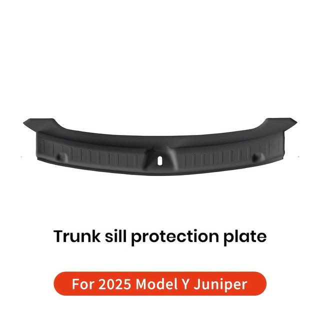 TEMU Protection de seuil de coffre anti-rayures pour Tesla 2025 - Plaque intérieure de protection et auto