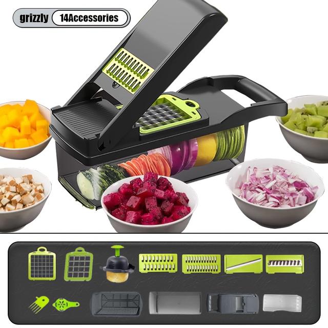 TEMU Multi-functional Vegetable Slicer, & Dicer - Effortless Prep For Home Kitchens
