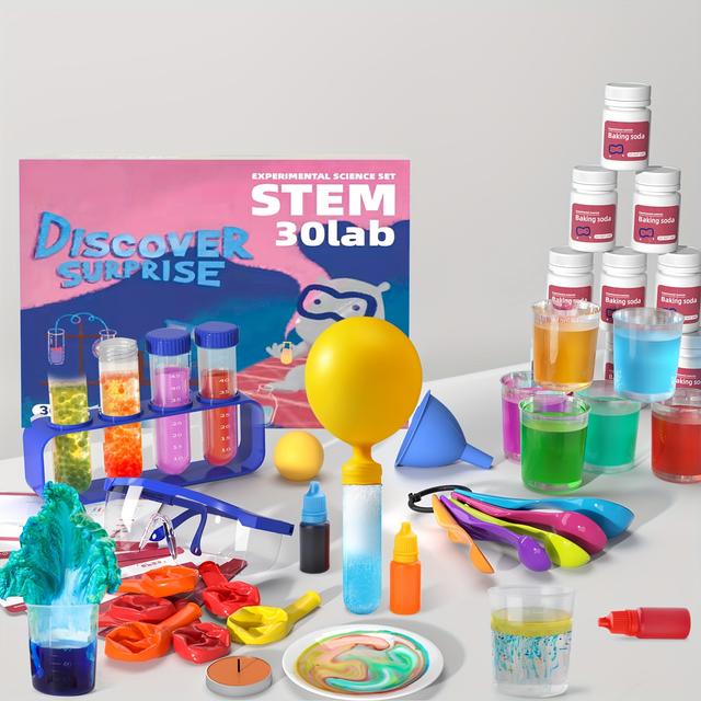 TEMU Babyhome Science Kit With 30 Experiments, Diy Stem For Boys And Girls Kids (accessory Color Random)