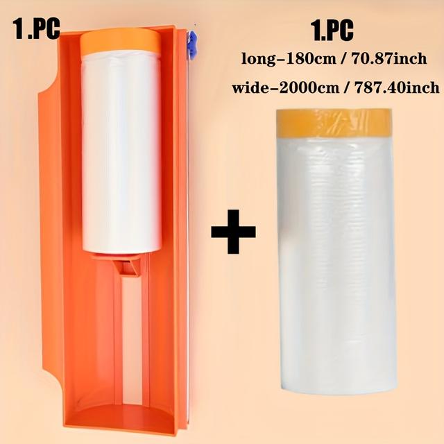TEMU New Heavy-duty Compatible For & Wallpaper Cutting Tool - Plastic Film Cutter With, Renovation, Temporary Screens - -to-use Sheet Trimmer Tool