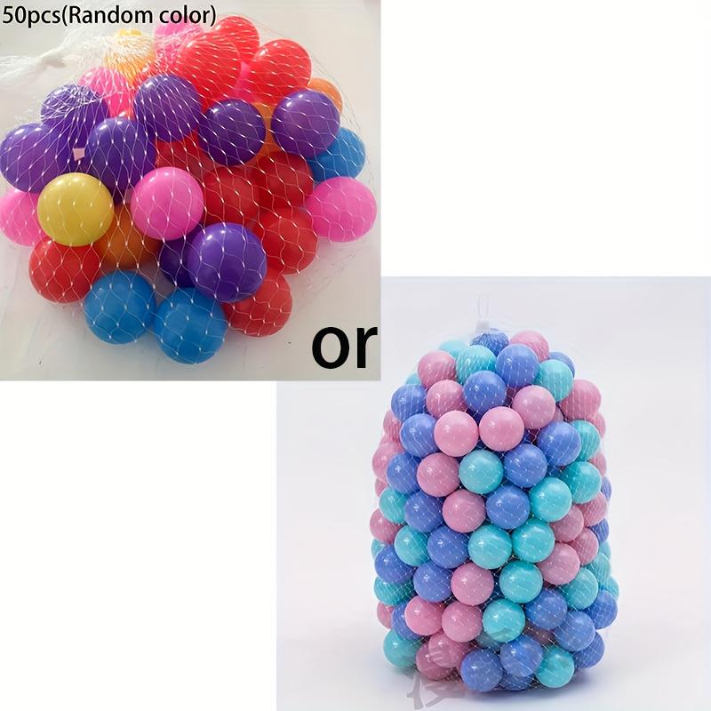 TEMU 50pcs Colorful Ocean Balls For Ball Pits And Play Tents - Made Of Durable Plastic, Perfect For Outdoor Fun, Ocean Balls, A Must-have Water Toy For Summer.