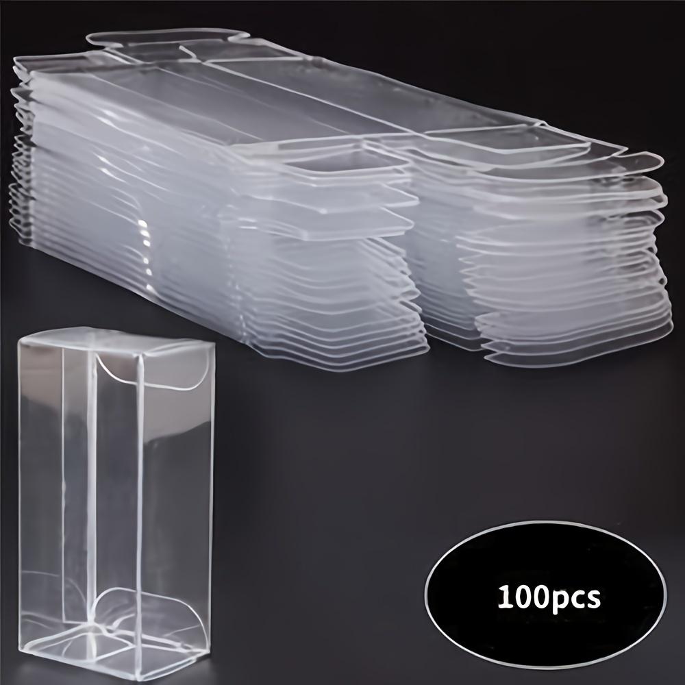 TEMU 100 Áttetsző PVC Műanyag Kiállító Doboz, Autómodell Tároló Dobozok, 1/64 Méretarányú Autómodellekhez, Ajándék Tároló Dobozok - Áttetsző Tároló Dobozok