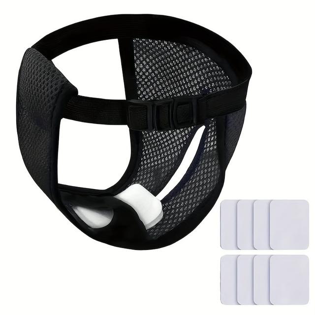 TEMU Dog Diaper Belt With 8 Sanitary Pads For Menstrual Bleeding And Male Dog Harassment, Mesh Breathable And Washable Diaper