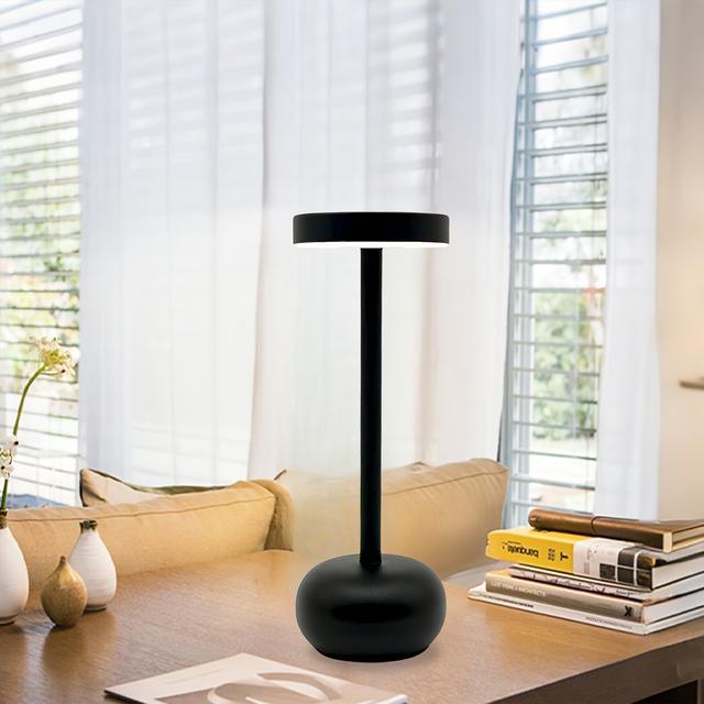 TEMU 1pc Lámpara de Mesa LED Inalámbrica con , Recargable por USB, Luz de Escritorio LED Colores y Regulación para Comedor, Dormitorio, Patio, Restaurante, Café, Lámpara de Mesa USB