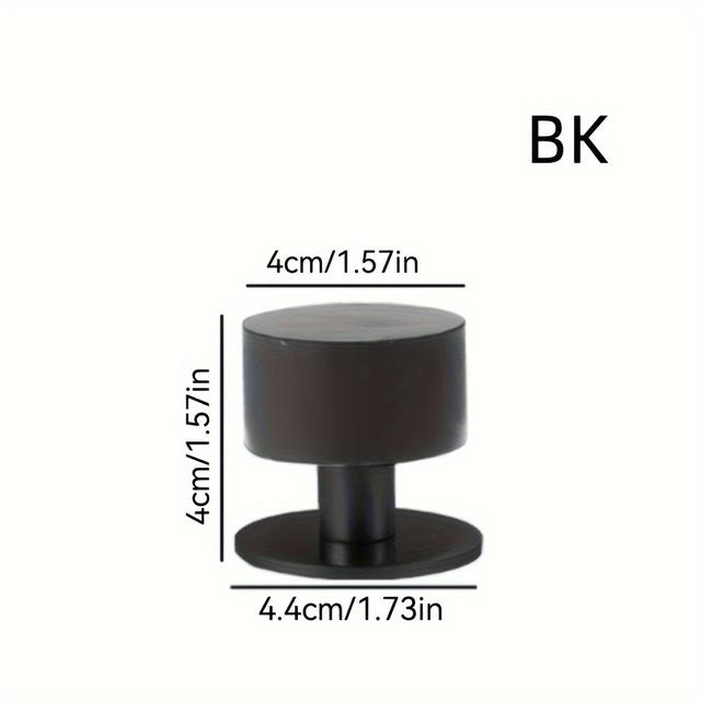 TEMU 1pcs Door Resistance, Stainless Steel Non-perforated Bedroom Door, Door Top, Thickened Rubber Buffer Door, Door Bumper Door Stall, Bathroom Door Bumper