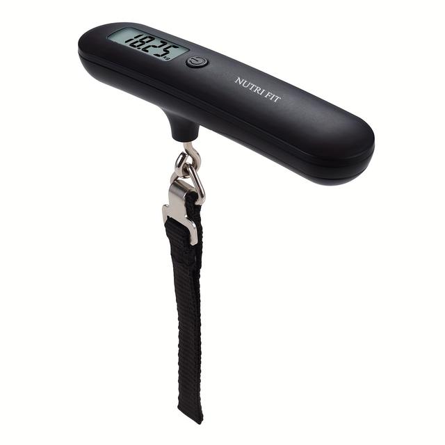TEMU 1pc Nutri Fit 110lbs/50kg Capacity Portable Digital Hanging Luggage Scale,hanging Baggage Scale,lcd Display, Straps&hook,ideal For Travel, Luggage & Postal Use, Not Battery.